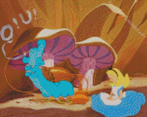 Disney Alice And Smoking Caterpillar Diamond Painting