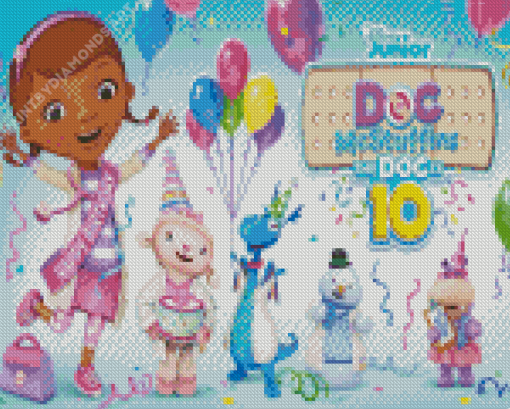 Doc McStuffins Cartoon Poster Diamond Painting