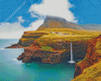 Faroes Island Seascape Diamond Painting