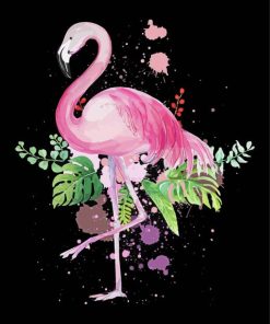 Flamingo Retro Bird Art Diamond Painting