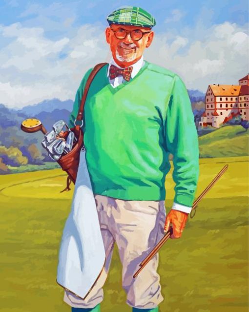 Hickory Golf Player Diamond Painting