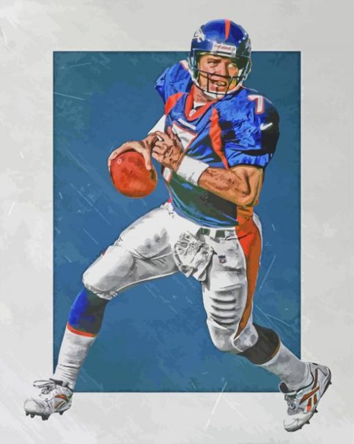 John Elway American Footballer Art Diamond Painting