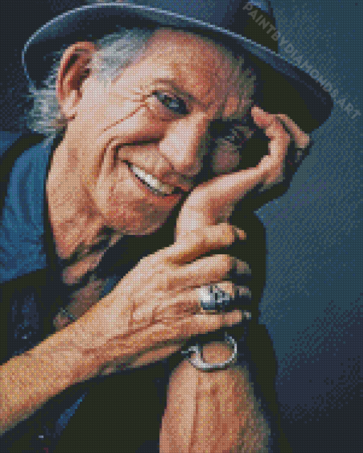 Keith Richards English Musician Diamond Painting