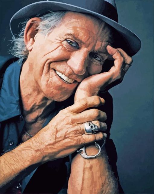 Keith Richards English Musician Diamond Painting