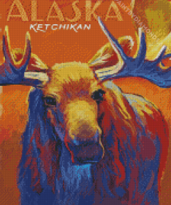 Ketchikan Poster Art Diamond Painting