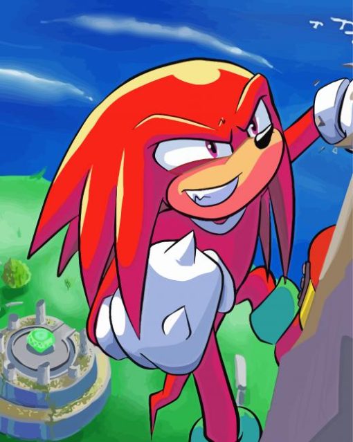 Knuckles The Echidna Sonic The Hedgehog Diamond Painting