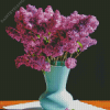 Lilac Flowers Vase Diamond Painting