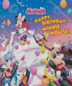 Minnie Mouse Birthday Diamond Painting