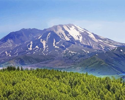 Mount St Helens Washington Diamond Painting