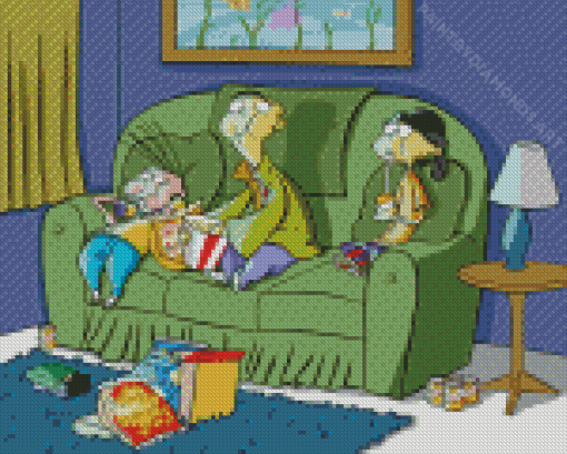 Movie Night Ed Edd N Eddy Diamond Painting