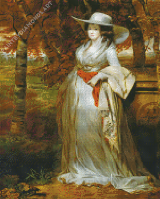 Mrs Downey By Henry Raeburn Diamond Painting