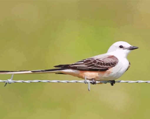 Oklahoma Flycatcher Bird Diamond Painting