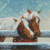 Ranch And Horses Couple Art Diamond Painting