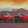 Red Chevy Z71 Trucks Diamond Painting