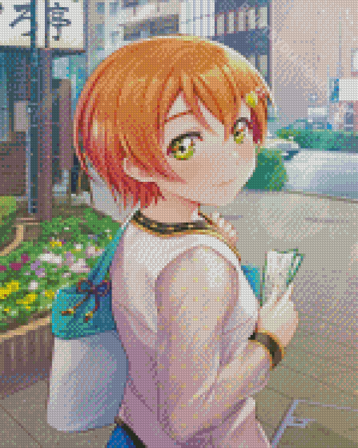 Rin Hoshizora Anime Girl Diamond Painting