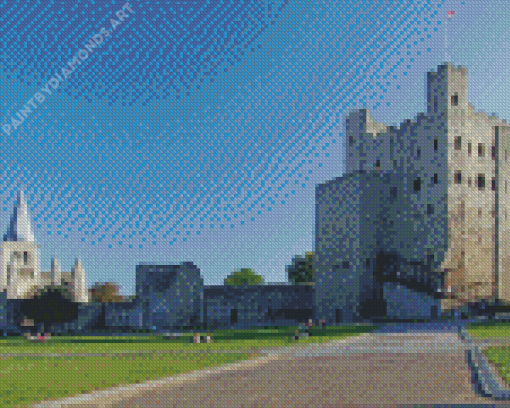 Rochester Castle Building Diamond Painting