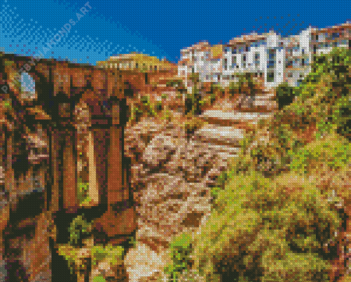 Ronda Town In Spain Diamond Painting