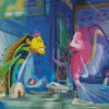 Shark Tale Animation Characters Diamond Painting