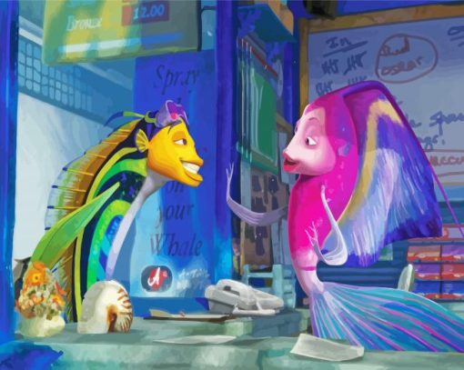 Shark Tale Animation Characters Diamond Painting