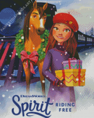 Spirit Of Christmas Animation Poster Diamond Painting