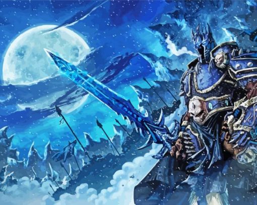 World Of Warcraft Lich King Game Diamond Painting