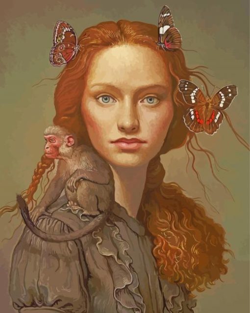 Yana Movchan Butterflies Woman Diamond Painting