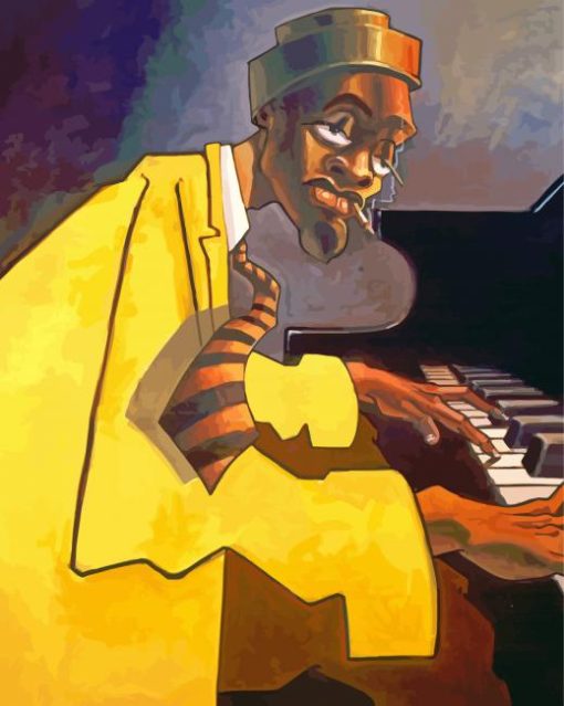 Abstract Piano And Man Diamond Painting