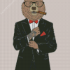 Classy Bear In A Suit Diamond Painting