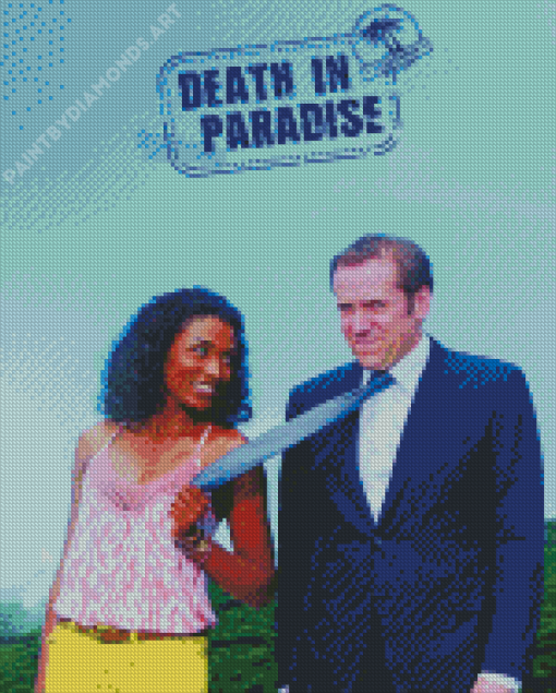 Death In Paradise Poster Diamond Painting