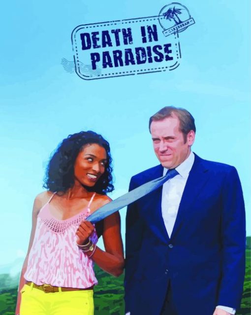 Death In Paradise Poster Diamond Painting