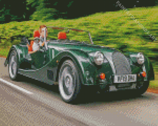 Green Morgan Car Diamond Painting