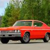 Red 1969 Chevy Chevelle Diamond Painting