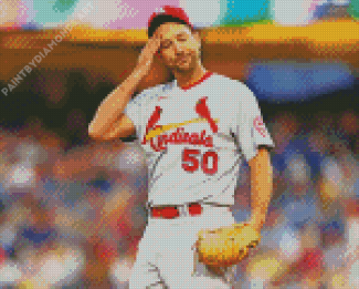 Adam Wainwright Cardinals Player Diamond Painting