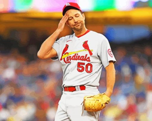 Adam Wainwright Cardinals Player Diamond Painting