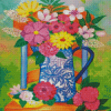 Aesthetic Flowers On The Chair Diamond Painting