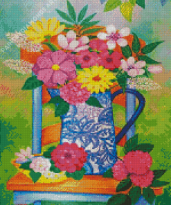 Aesthetic Flowers On The Chair Diamond Painting