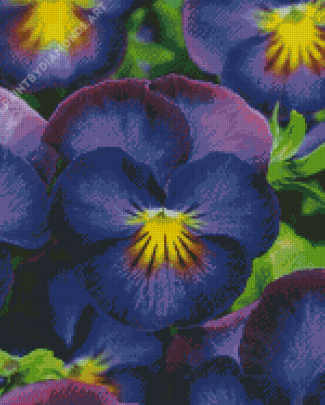 Aesthetic Violet Flower Diamond Painting