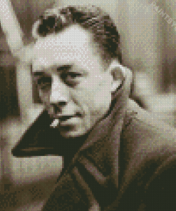 Albert Camus Smoking Diamond Painting