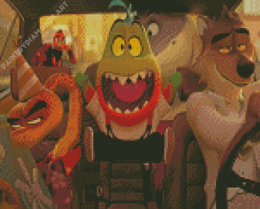 Bad Guys Adventure Animation Diamond Painting