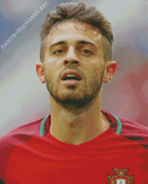 Bernardo Silva Football Player Diamond Painting