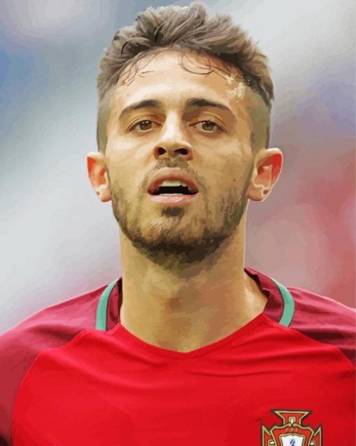 Bernardo Silva Football Player Diamond Painting