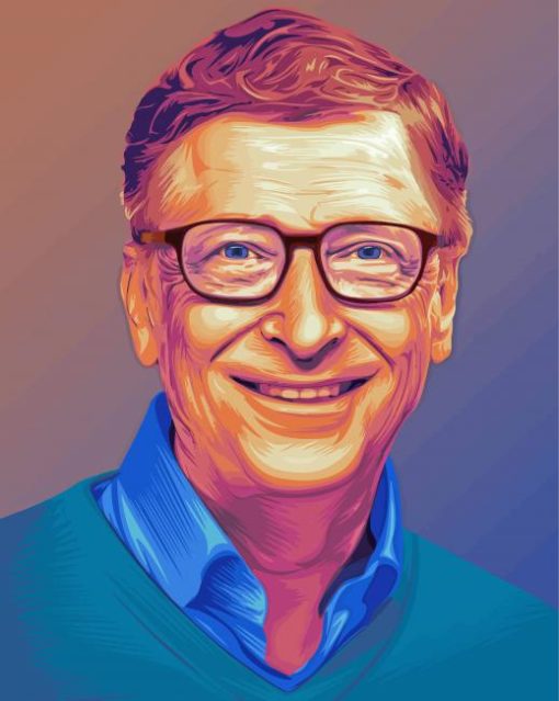 Bill Gates Art Diamond Painting