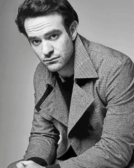 Black And White Charlie Cox Actor Diamond Painting