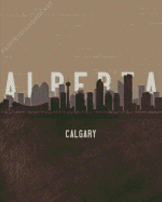 Calgary Alberta Poster Diamond Painting