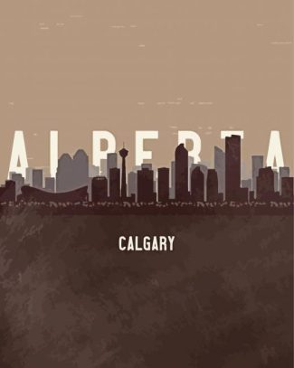 Calgary Alberta Poster Diamond Painting