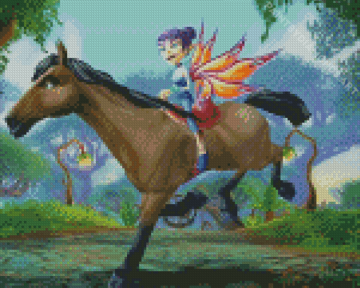 Cartoon Horse And Fairy Diamond Painting