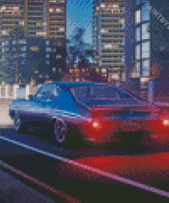 Chevy Chevelle Ss On Road Diamond Painting
