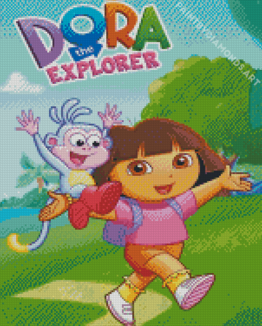 Dora The Explorer Poster Diamond Painting