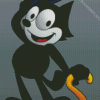 Felix The Cat Cartoon Poster Diamond Painting