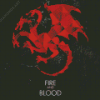 Game Of Thrones House Targaryen Diamond Painting